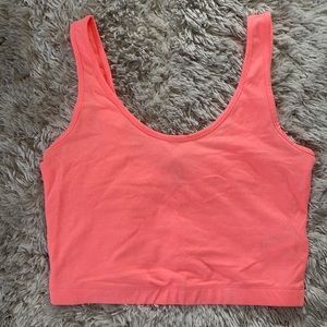 Forever 21 size M neon orange crop top
